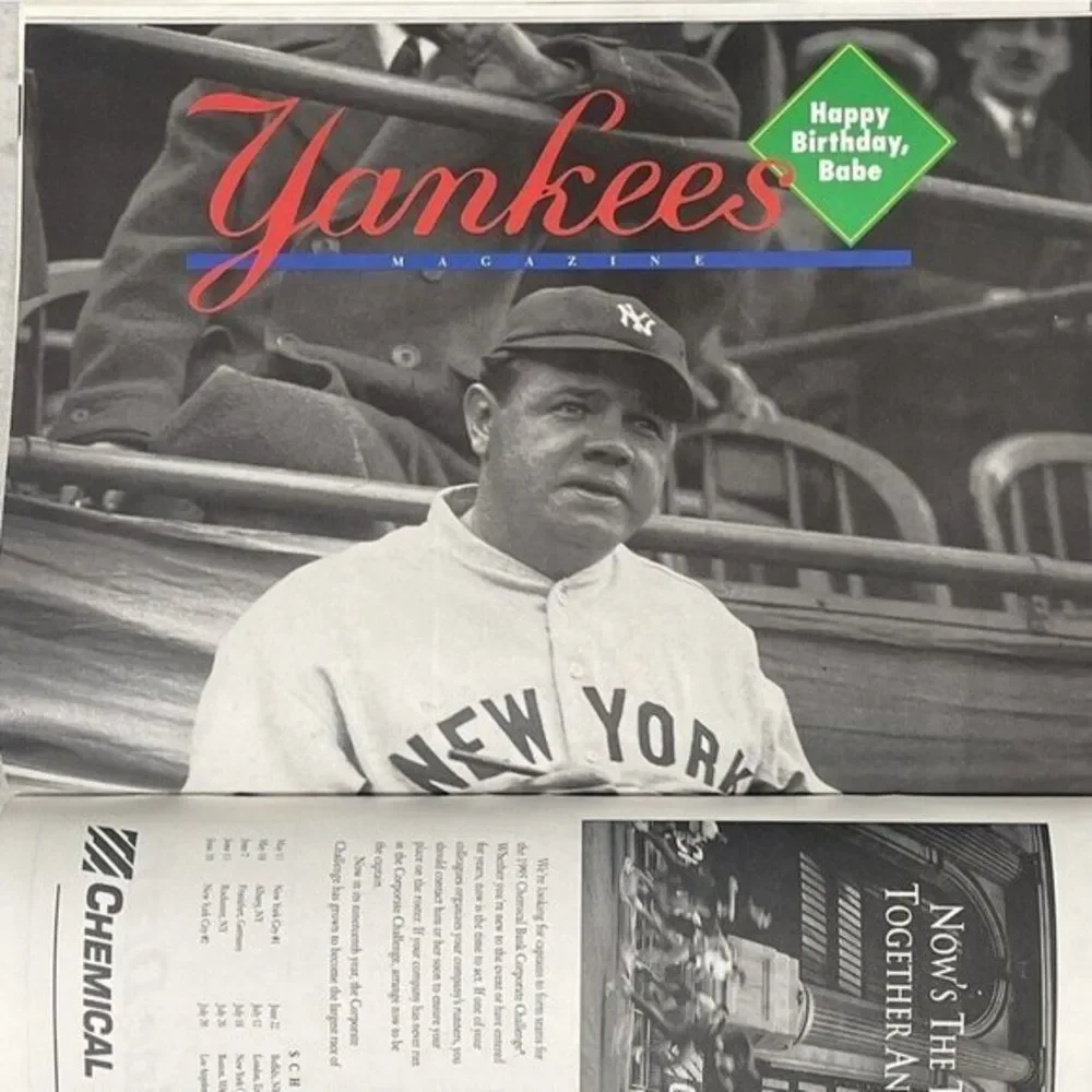 RARE 1995 Yankees Magazine Program Final Spring Training Ft Lauderdale Babe Ruth